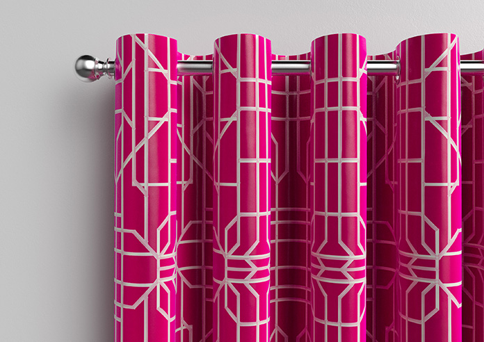 Bamboo Brights, Cerise - Made To Measure Curtains - Image 12